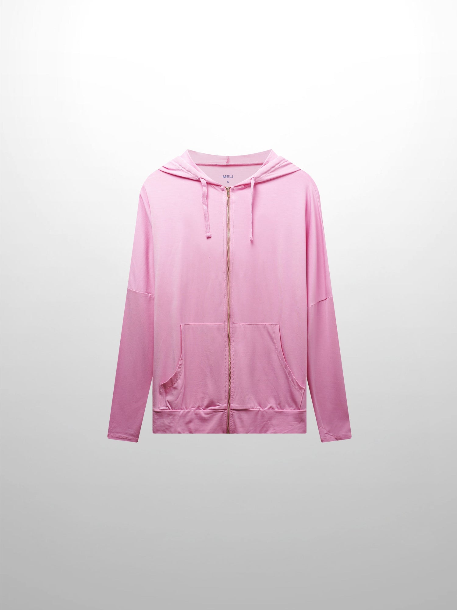 ZIP UP HOODIE-BUBBLEGUM PINK