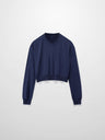 Cropped Tee-Navy