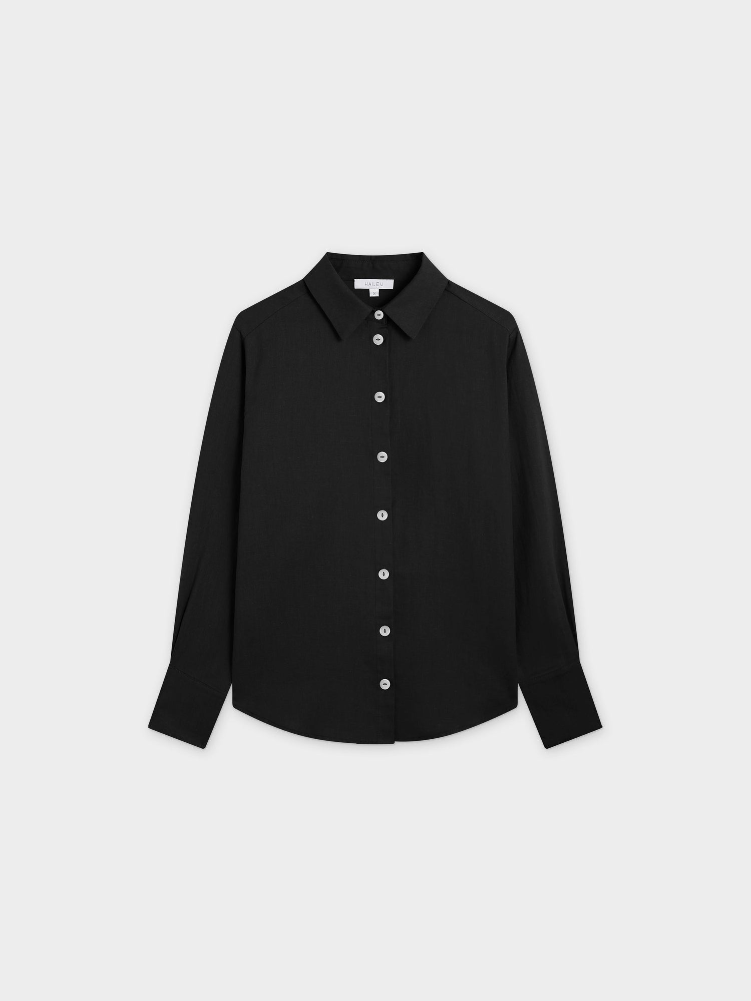 Linen Blouse-Black