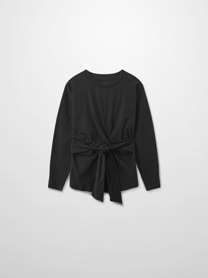Tie Knot Tee-Black