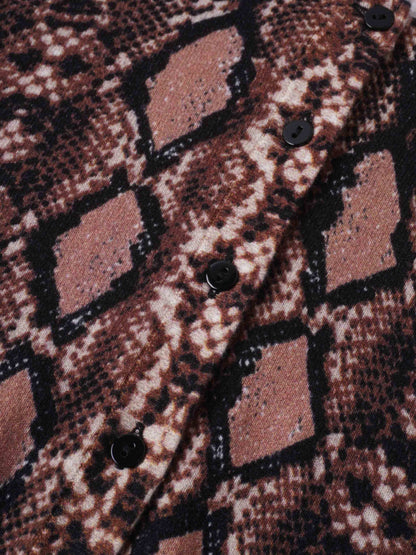 Printed Cardigan-Snakeskin