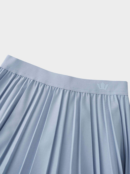PLEATED SKIRT 37"-POWDER BLUE