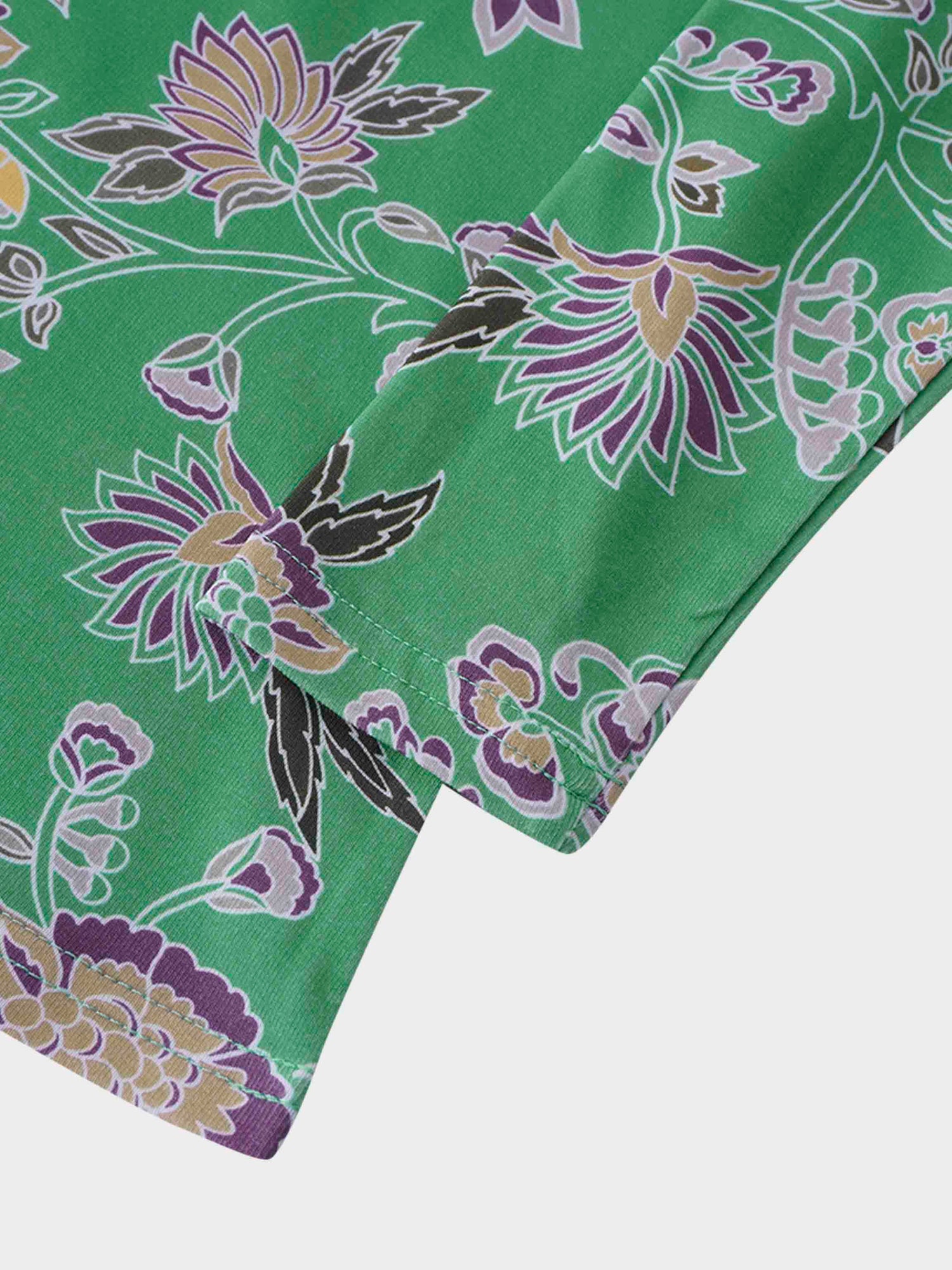 Basic Printed T-shirt-Mint Mediterranean