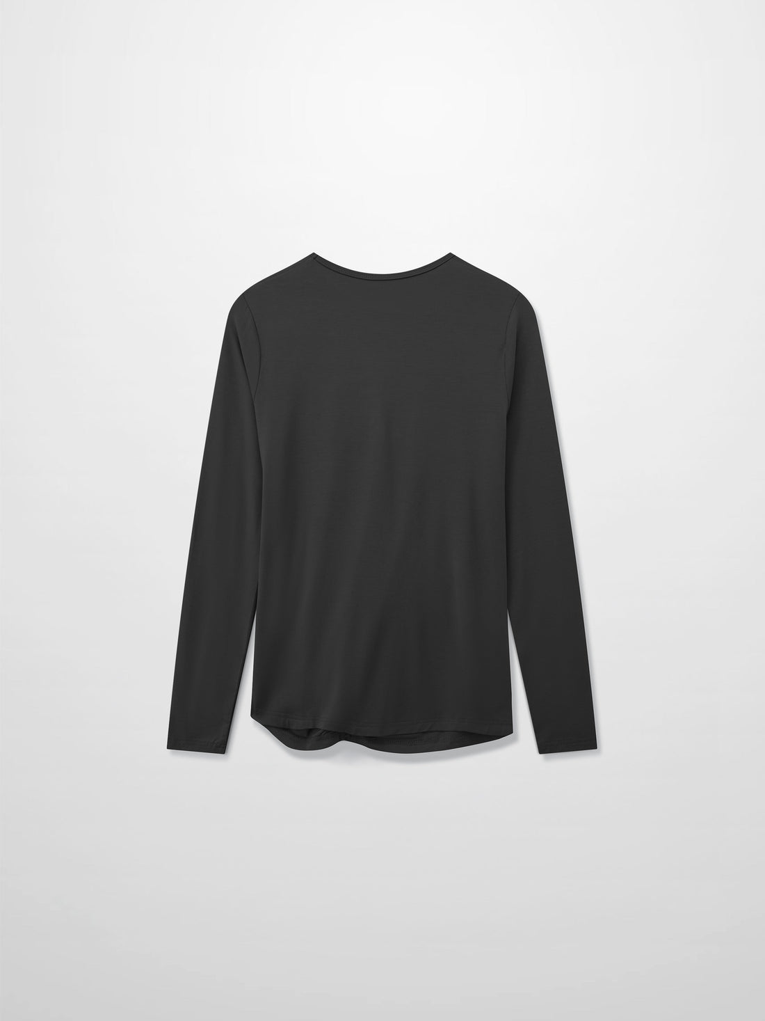 Curved Gathered Detailed T-Shirt-Black