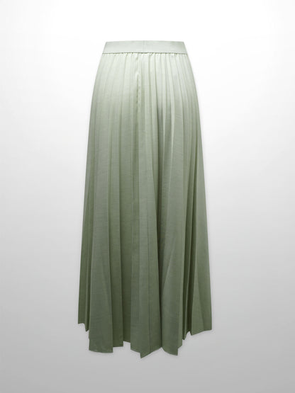 PLEATED SKIRT 37"-SAGE GREEN