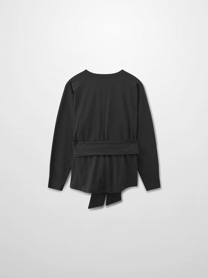 Tie Knot Tee-Black