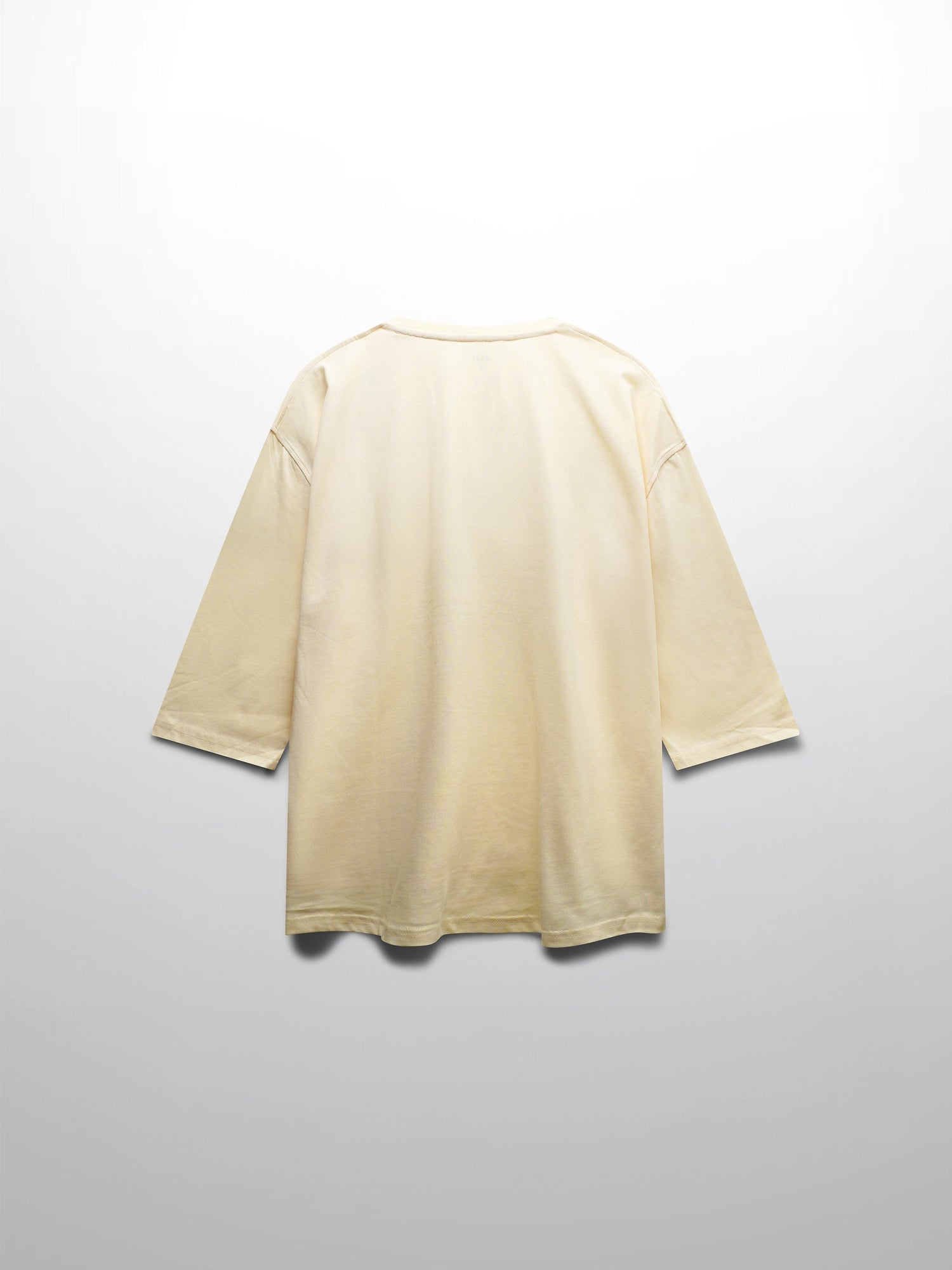 Oversized Boxy 3Q Sleeve Tee-Cream