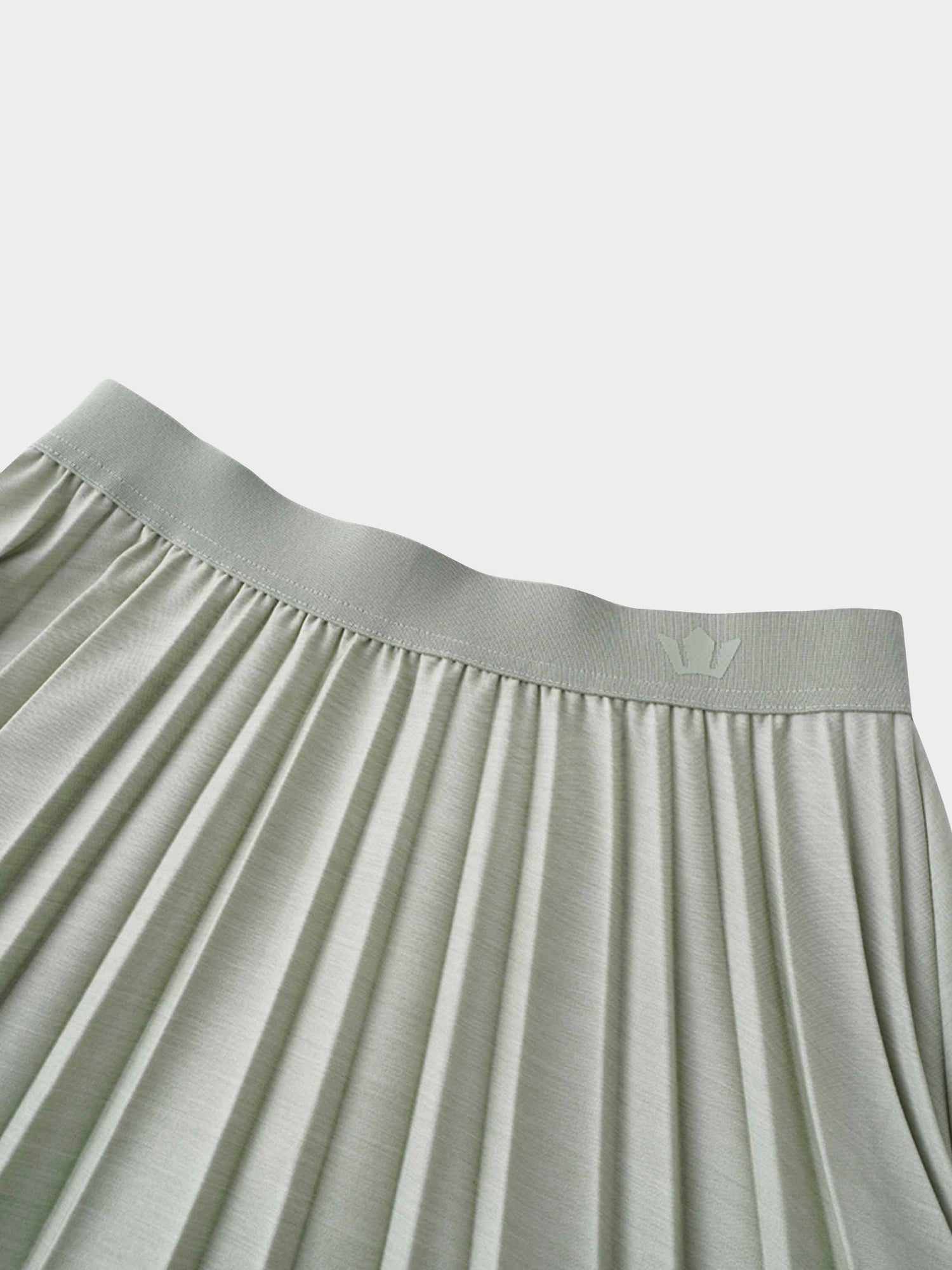 PLEATED SKIRT 37"-SAGE GREEN