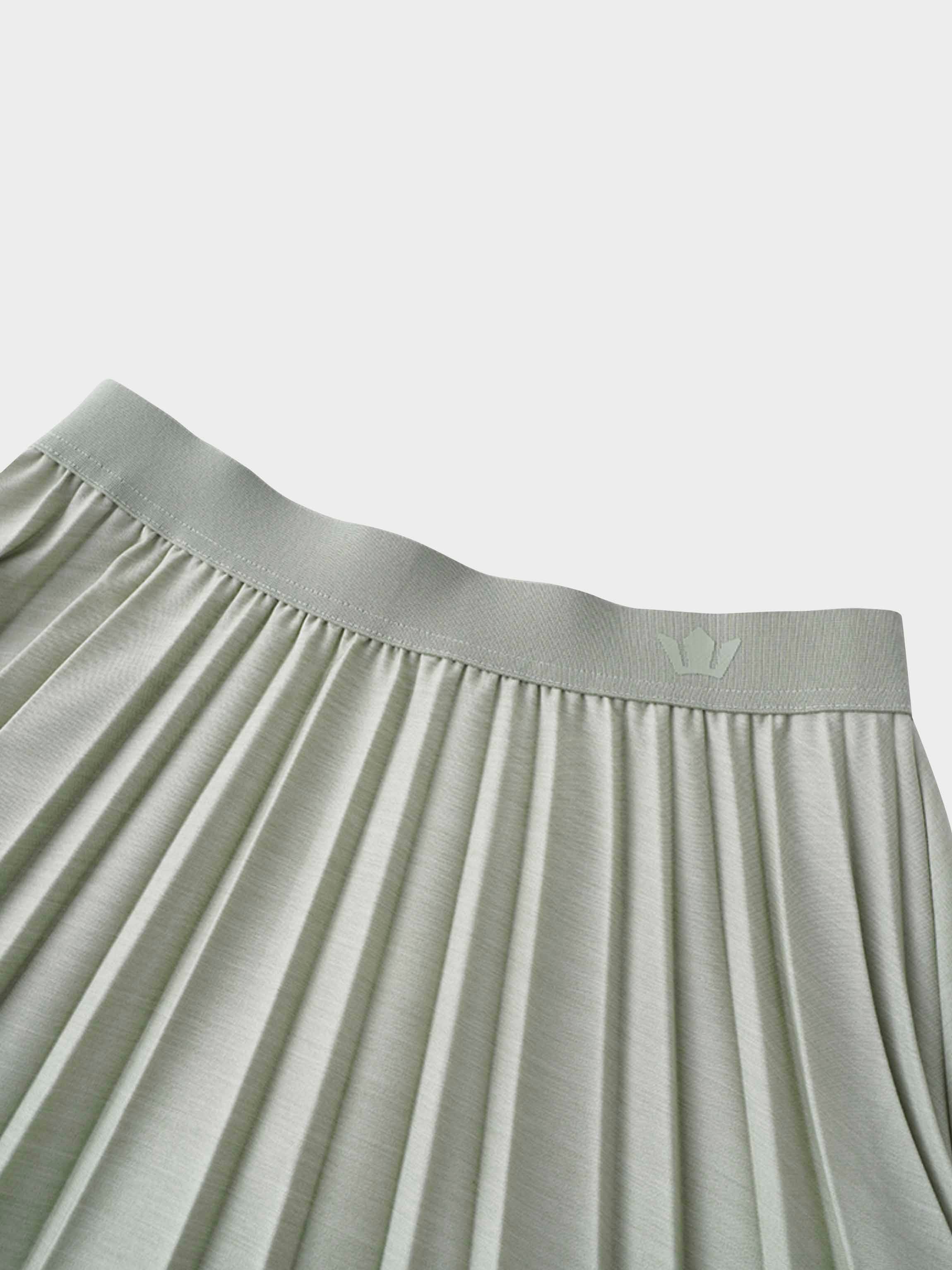 PLEATED SKIRT 37"-SAGE GREEN