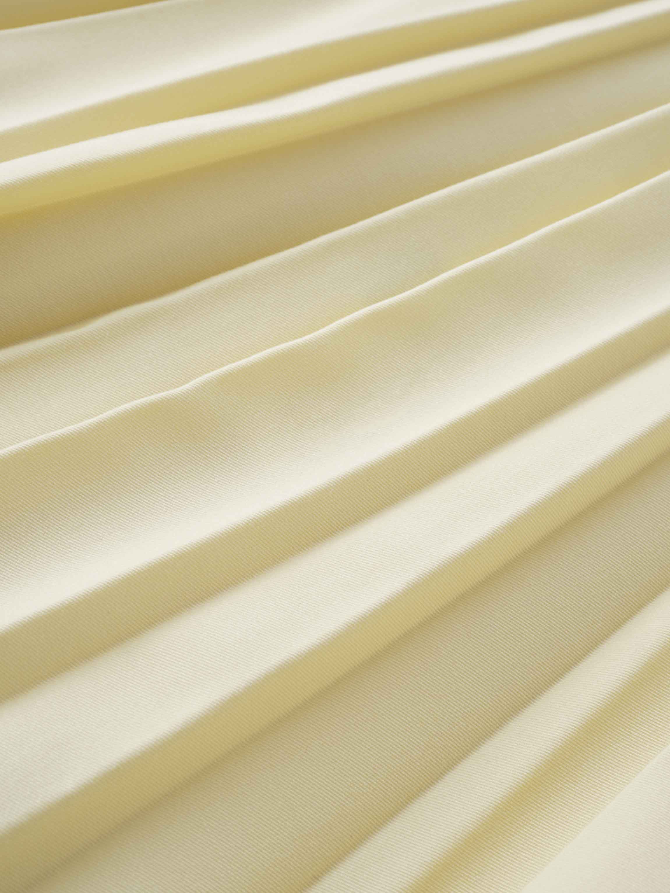 PLEATED SKIRT 35"-PALE YELLOW