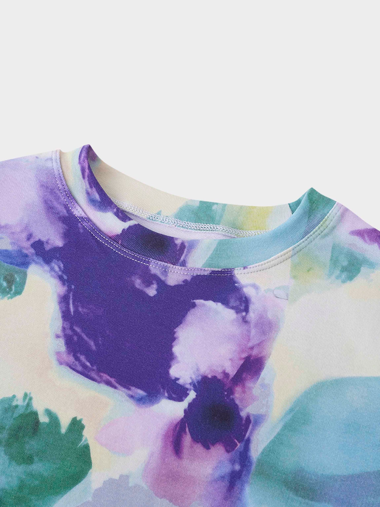Basic Printed T-shirt-Watercolor