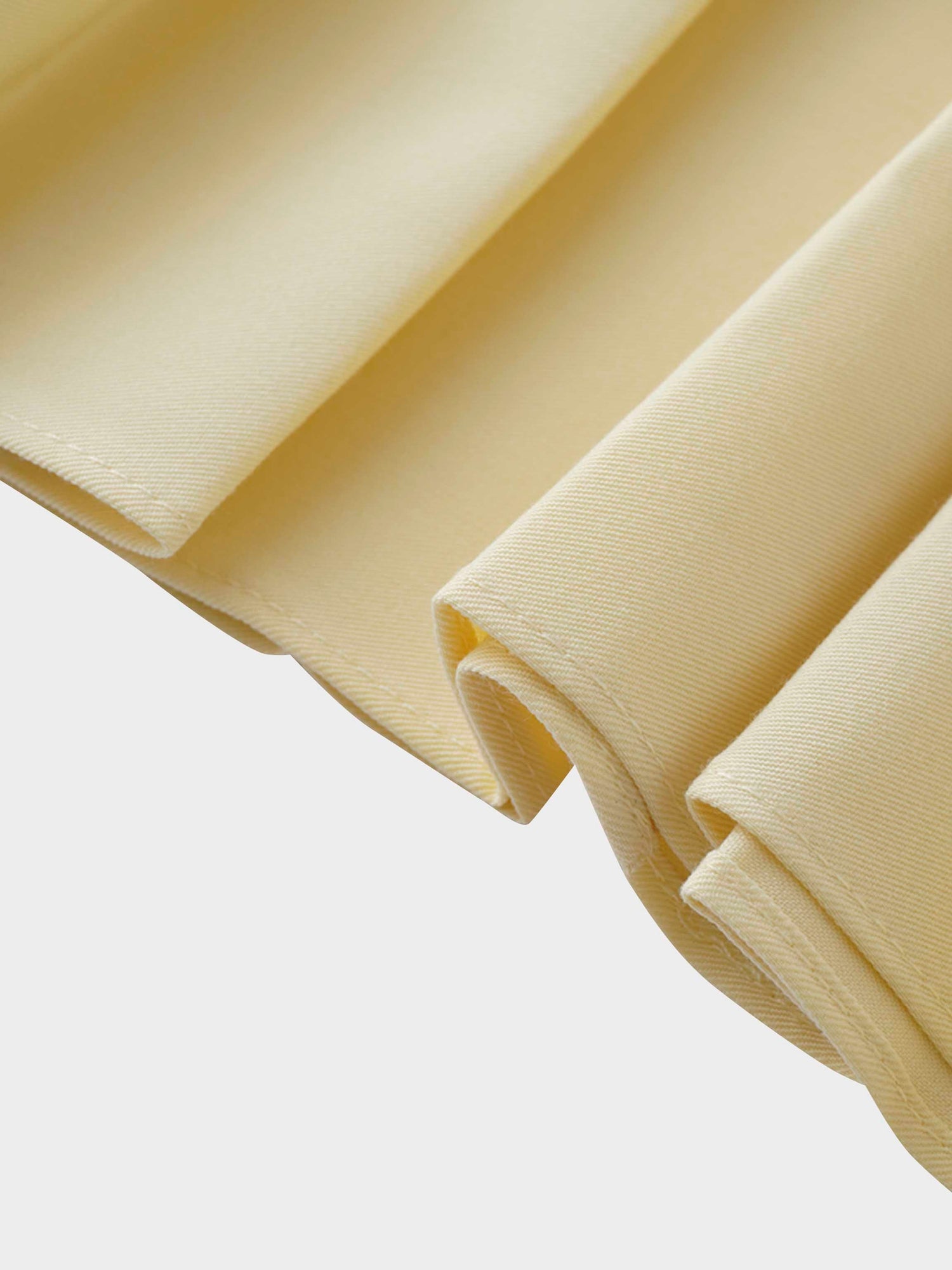 PLEATED SKIRT 37"-PALE YELLOW