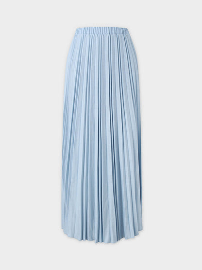Thin Pleated Skirt-Light Blue