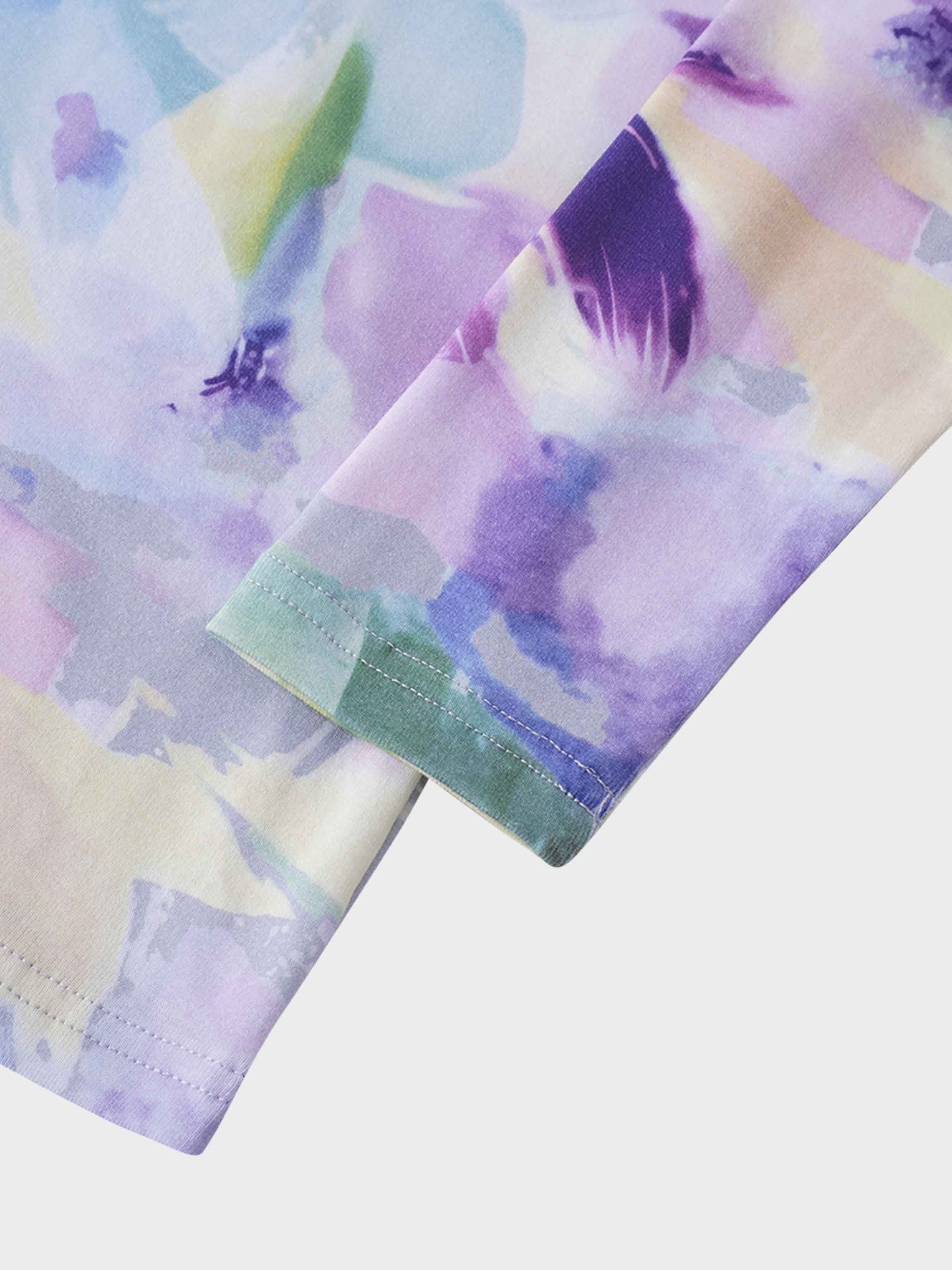 Basic Printed T-shirt-Watercolor