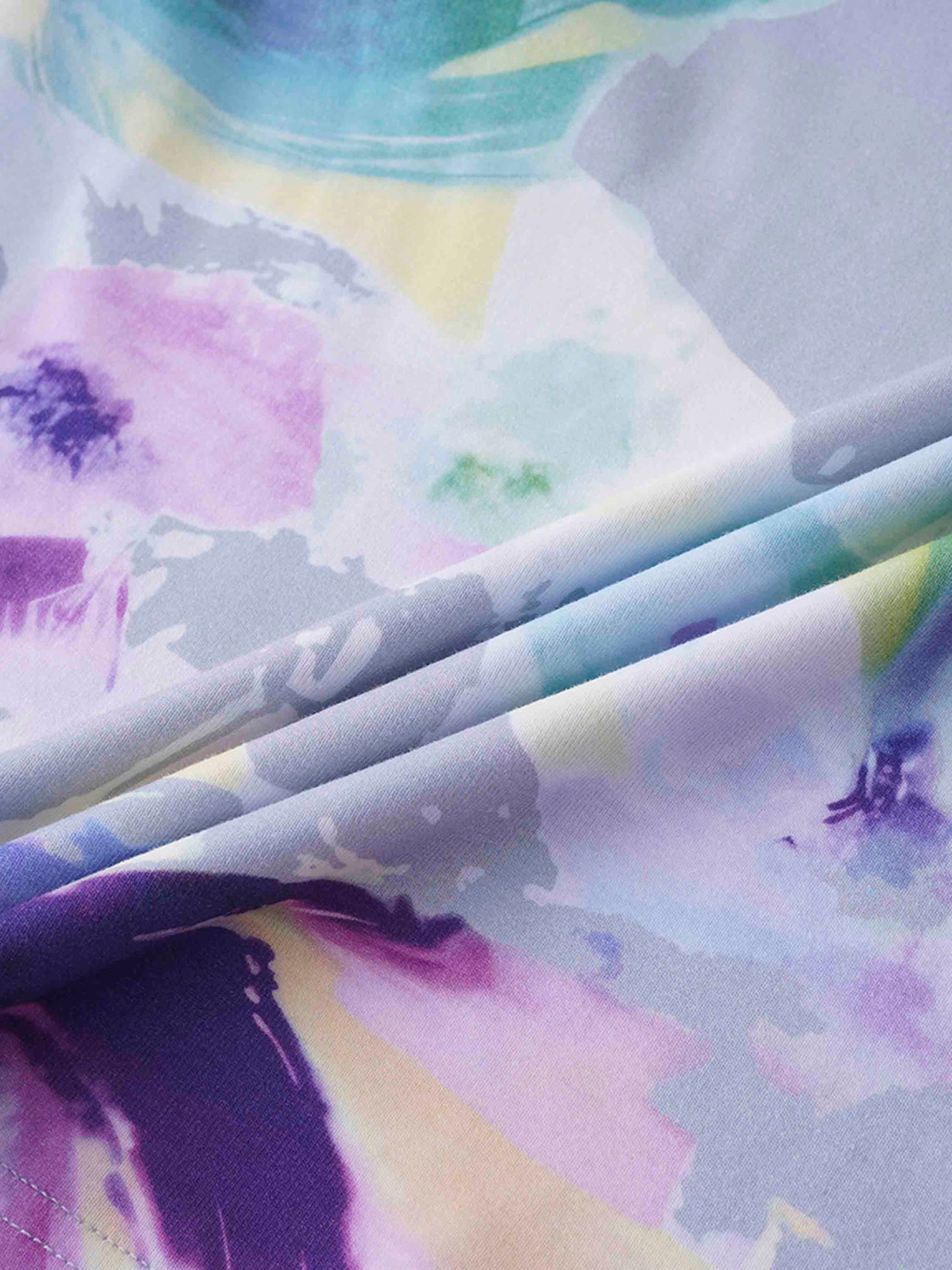 Basic Printed T-shirt-Watercolor