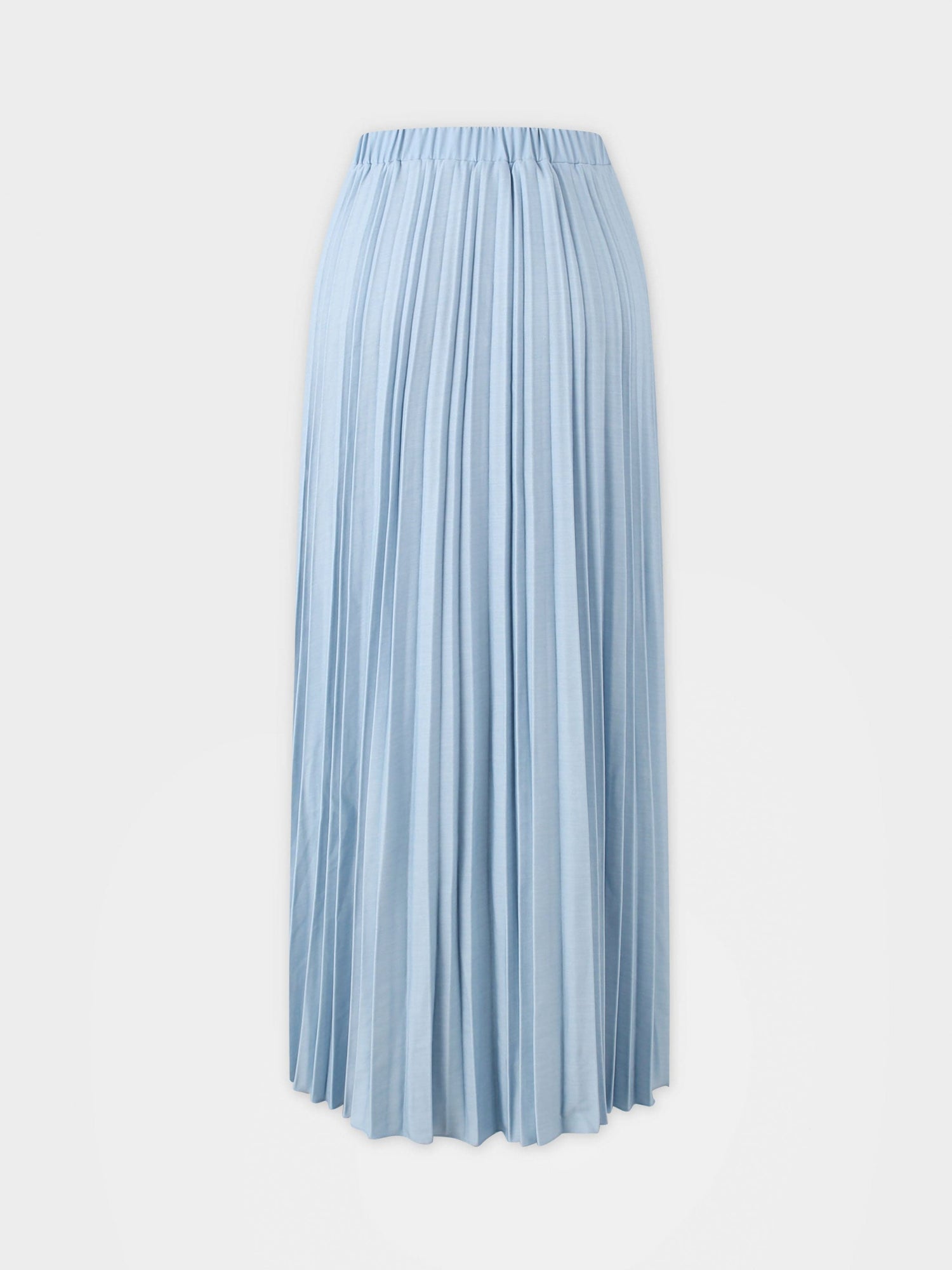 Thin Pleated Skirt-Light Blue