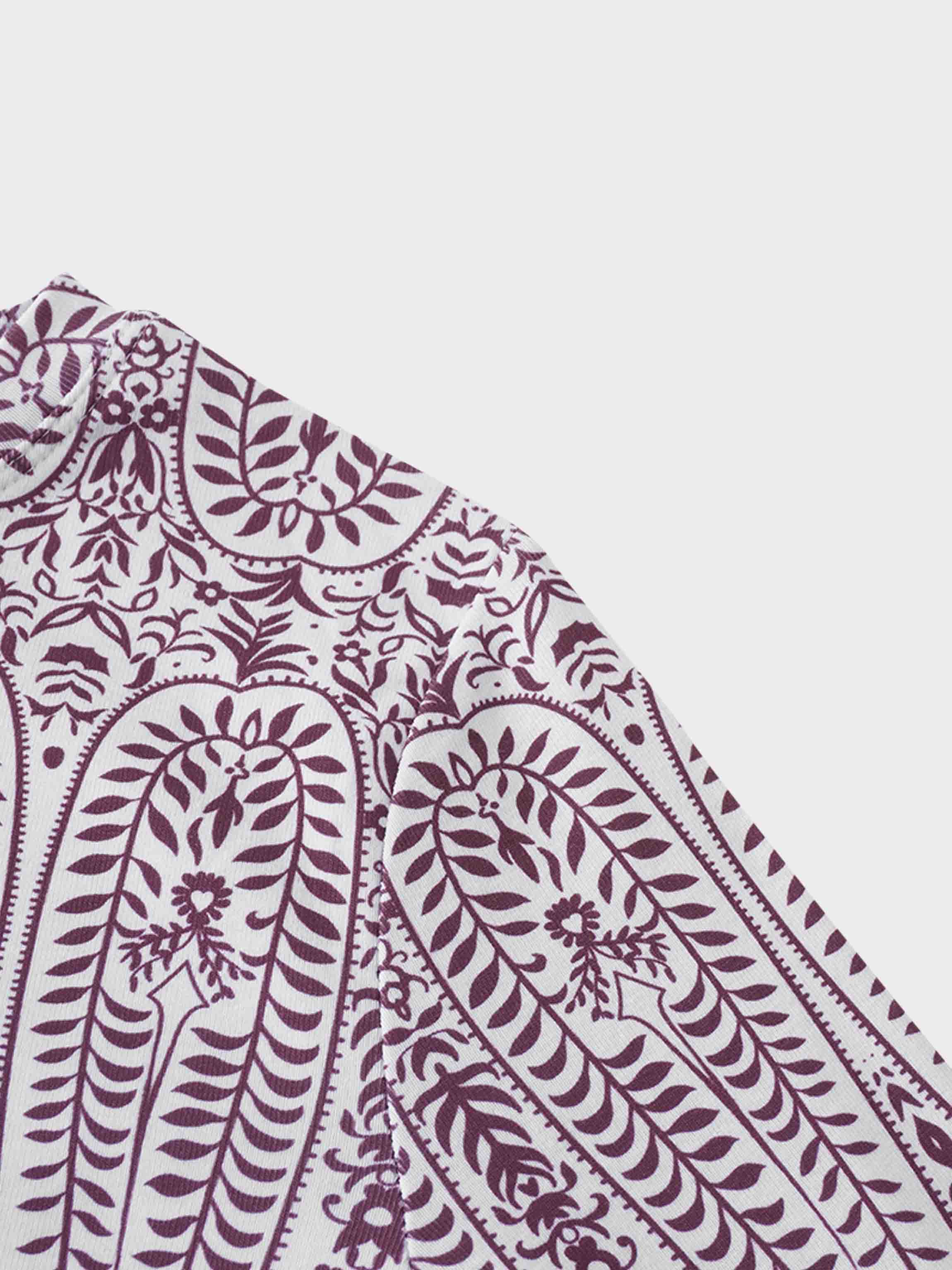 Basic Printed T-shirt-Paisley Vines