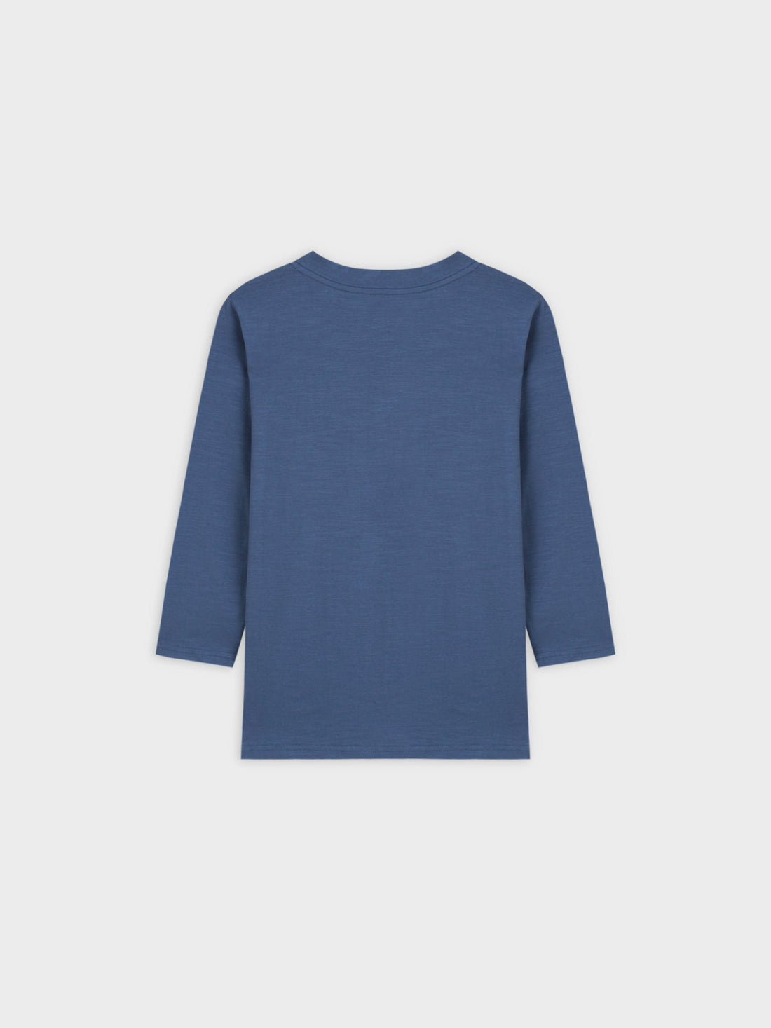 4 BUTTON HENLEY TEE-BLUE