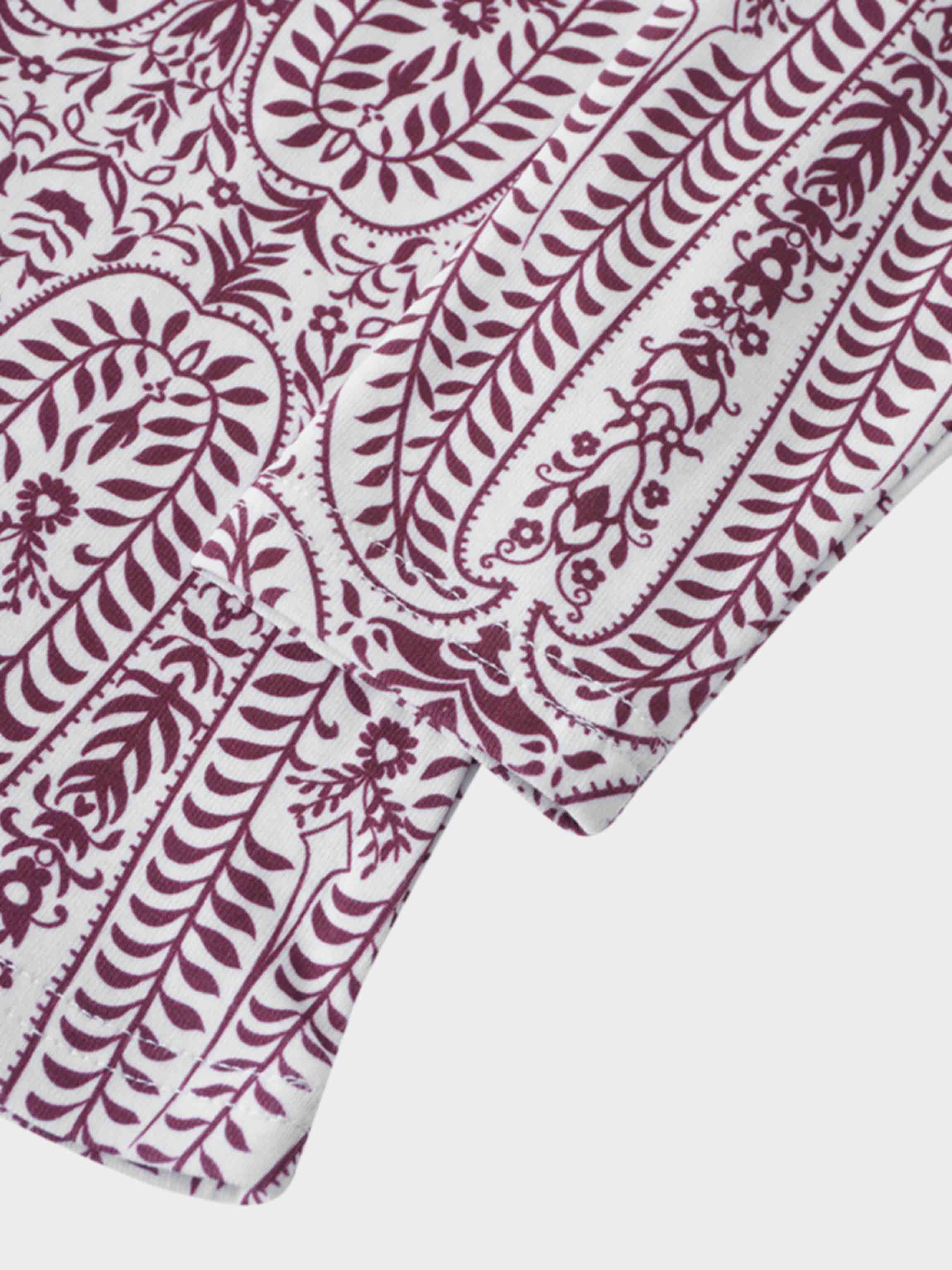 Basic Printed T-shirt-Paisley Vines
