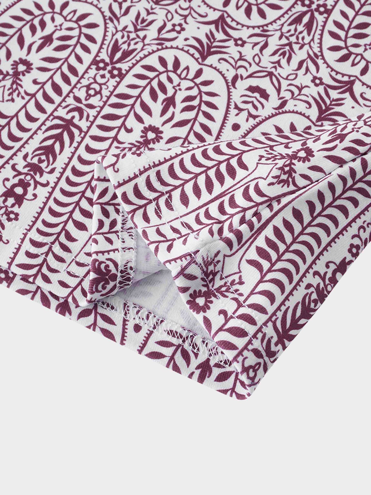 Basic Printed T-shirt-Paisley Vines