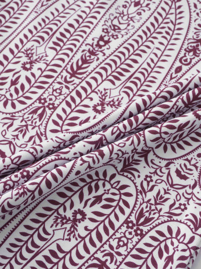 Basic Printed T-shirt-Paisley Vines