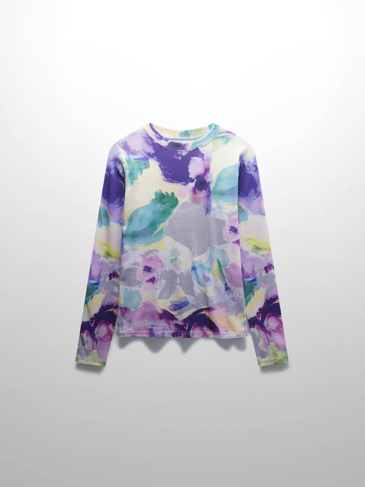 Basic Printed T-shirt-Watercolor