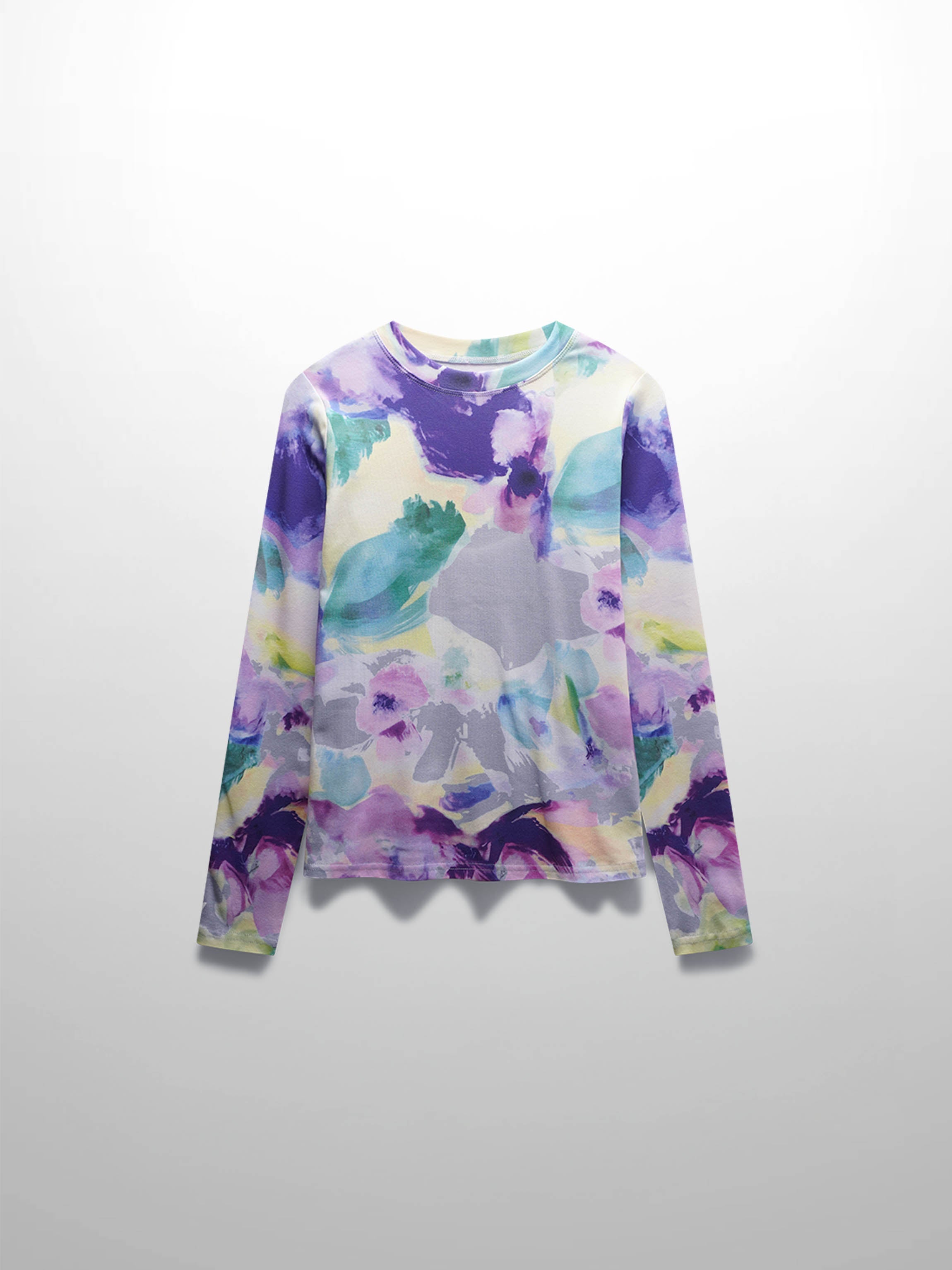 Basic Printed T-shirt-Watercolor