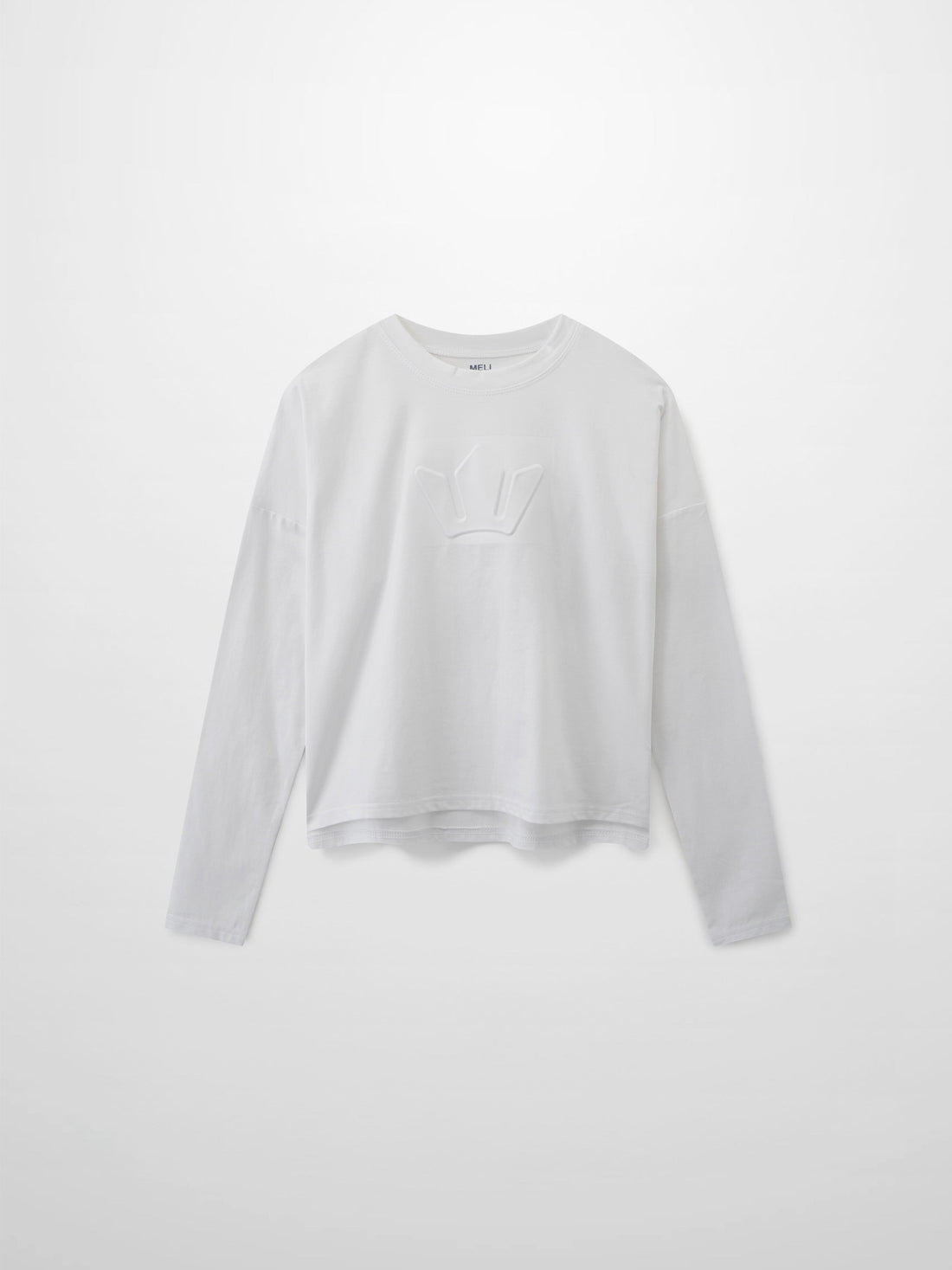Crown Embossed T-Shirt-White