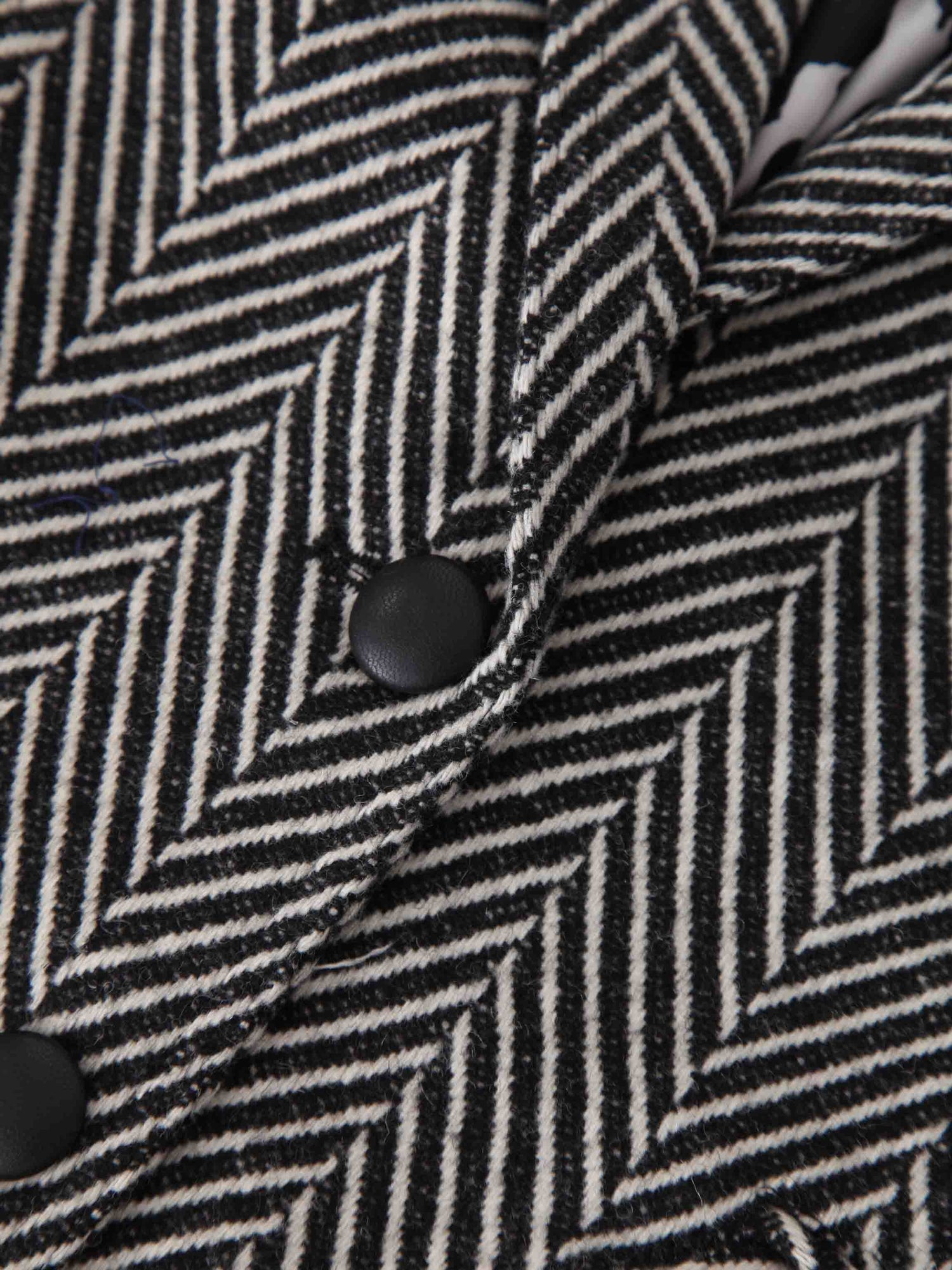 Fitted Blazer-Black/White