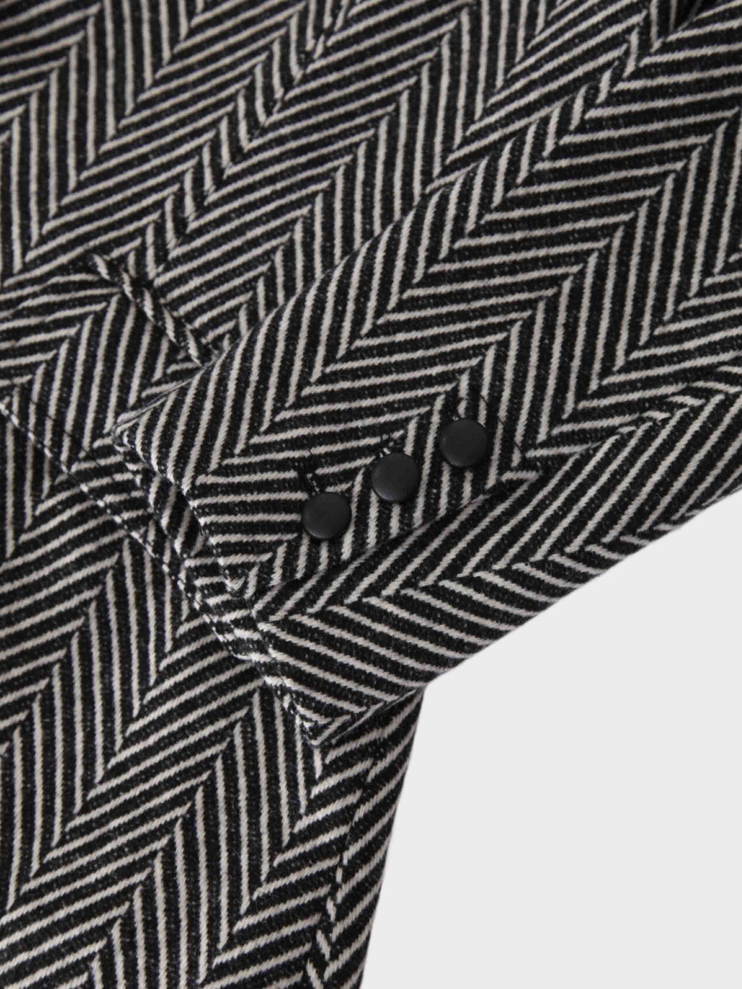 Fitted Blazer-Black/White