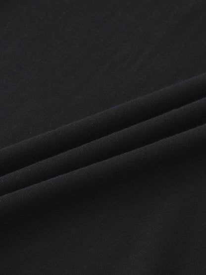 Trim Detail Henley-Black