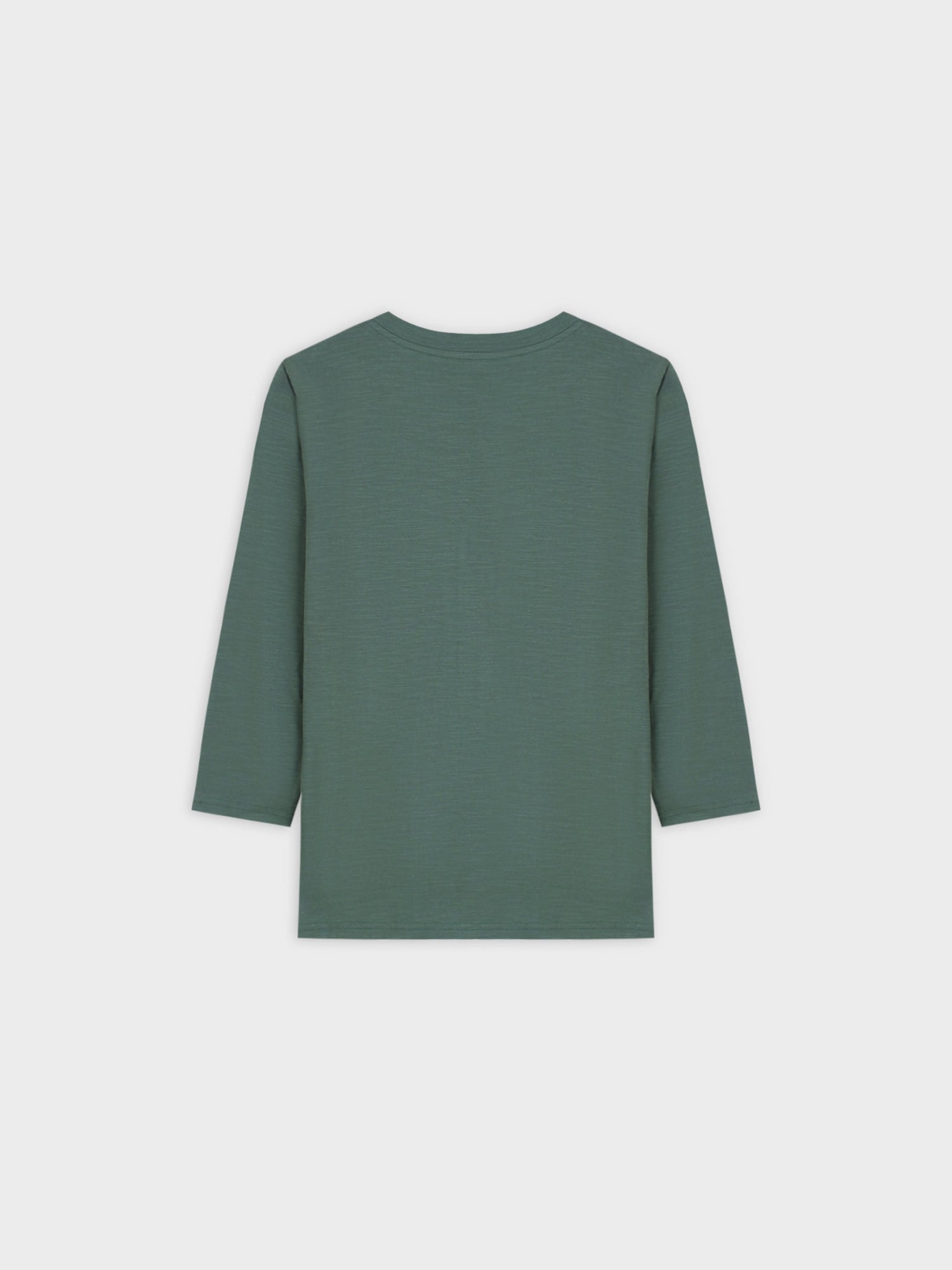 4 BUTTON HENLEY TEE-GREEN