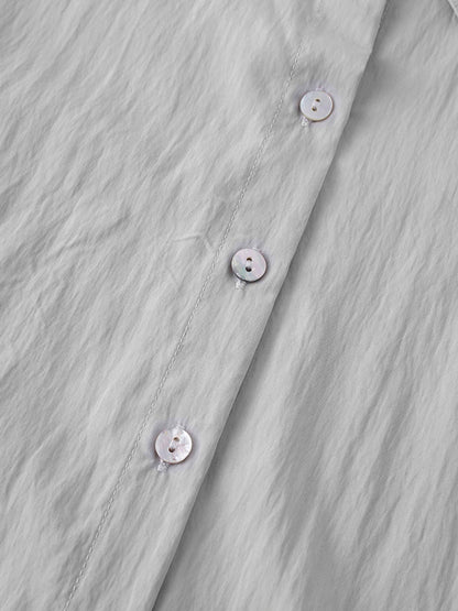 Crinkle Blouse-Grey