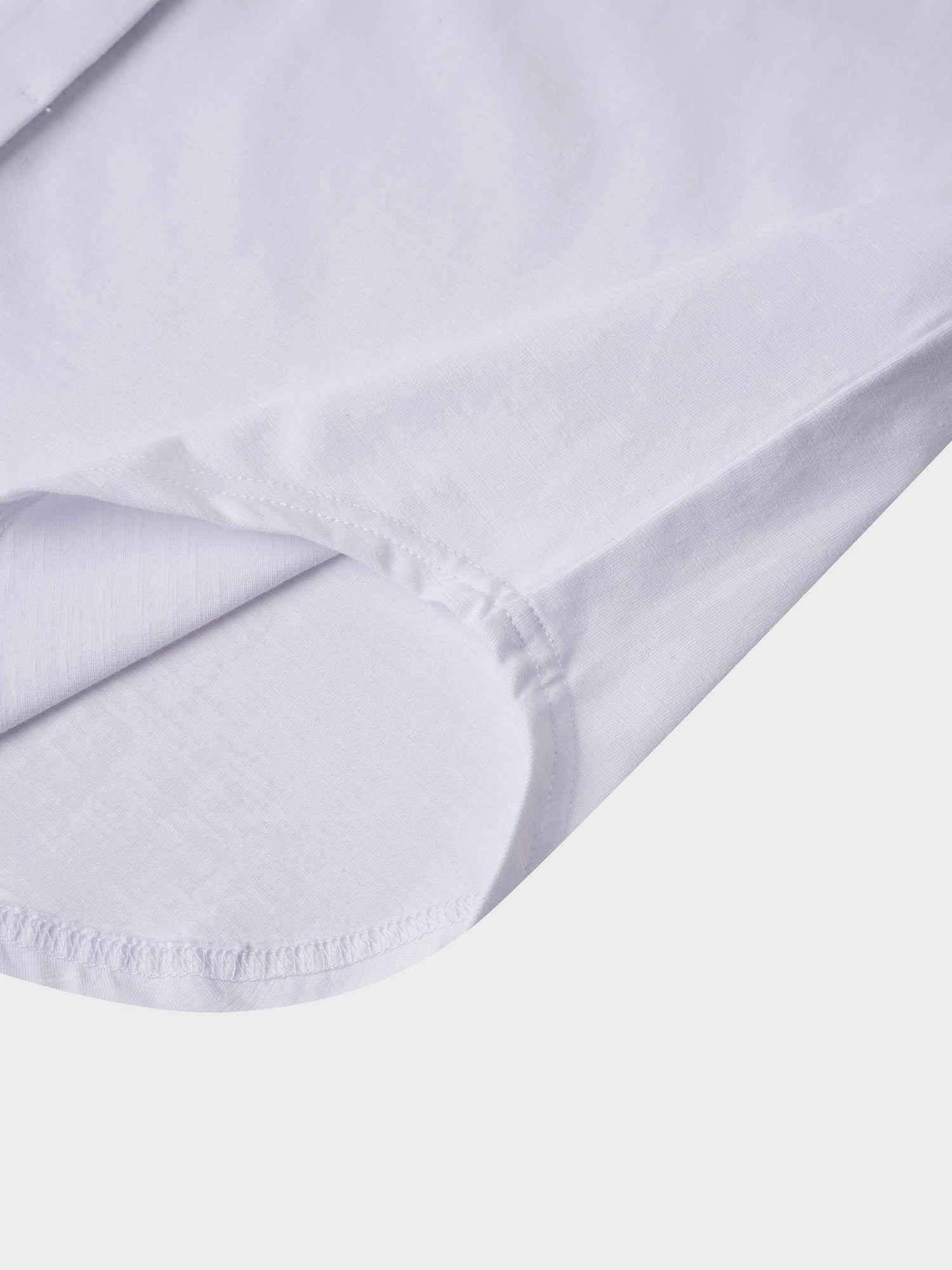 Button Down T-Shirt Blouse-White