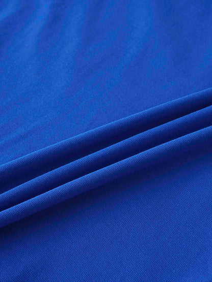 Trim Detail Henley-Cobalt Blue