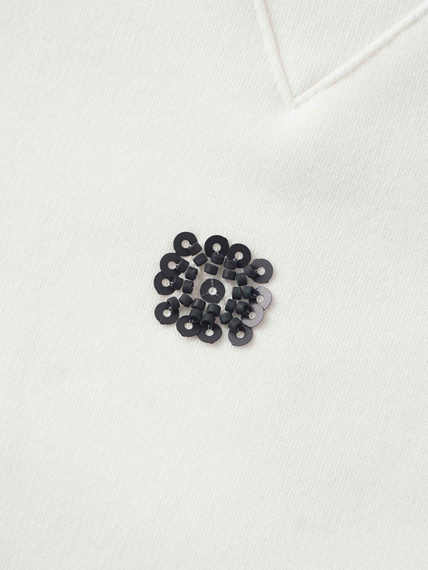 Embellished Sweatshirt-White/Black