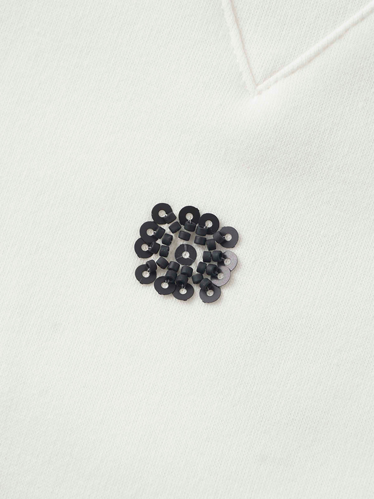 Embellished Sweatshirt-White/Black