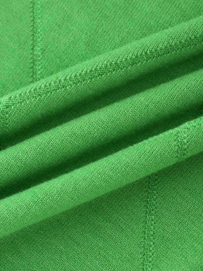 Oversized Diamond Detail Sweater-Kelley Green