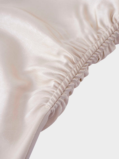 Side Gathered Dress-Champagne
