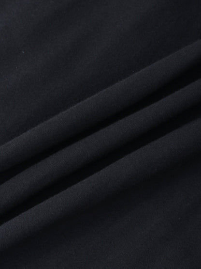 DOUBLE LAYER SKIRT-BLACK