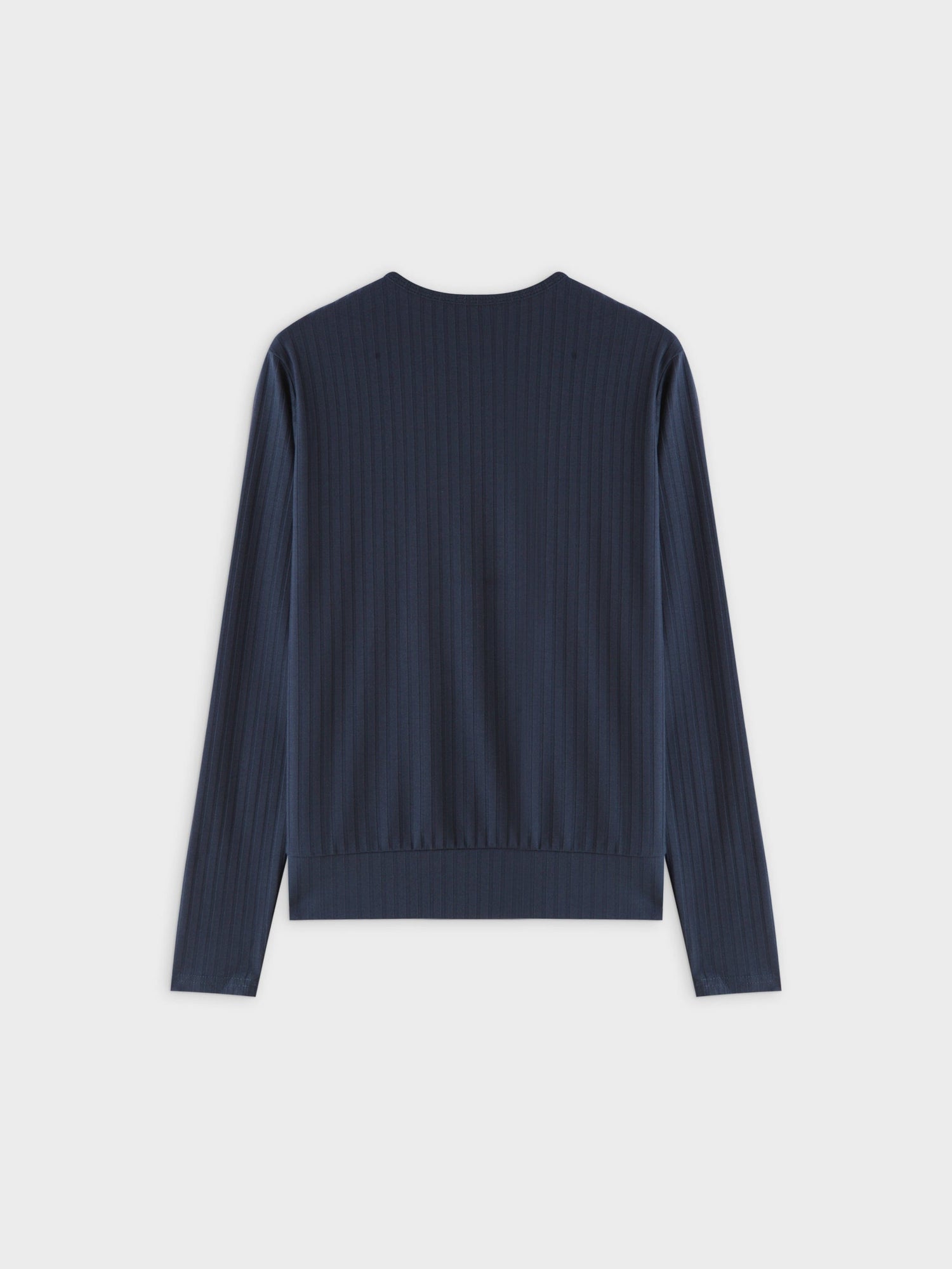 Ribbed High V Bomber-Navy