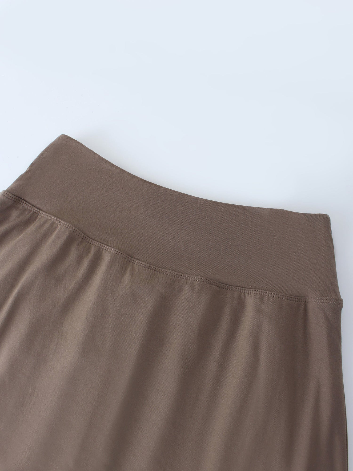 DOUBLE LAYER SKIRT-BROWN