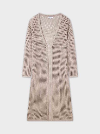 Crochet Duster-Taupe