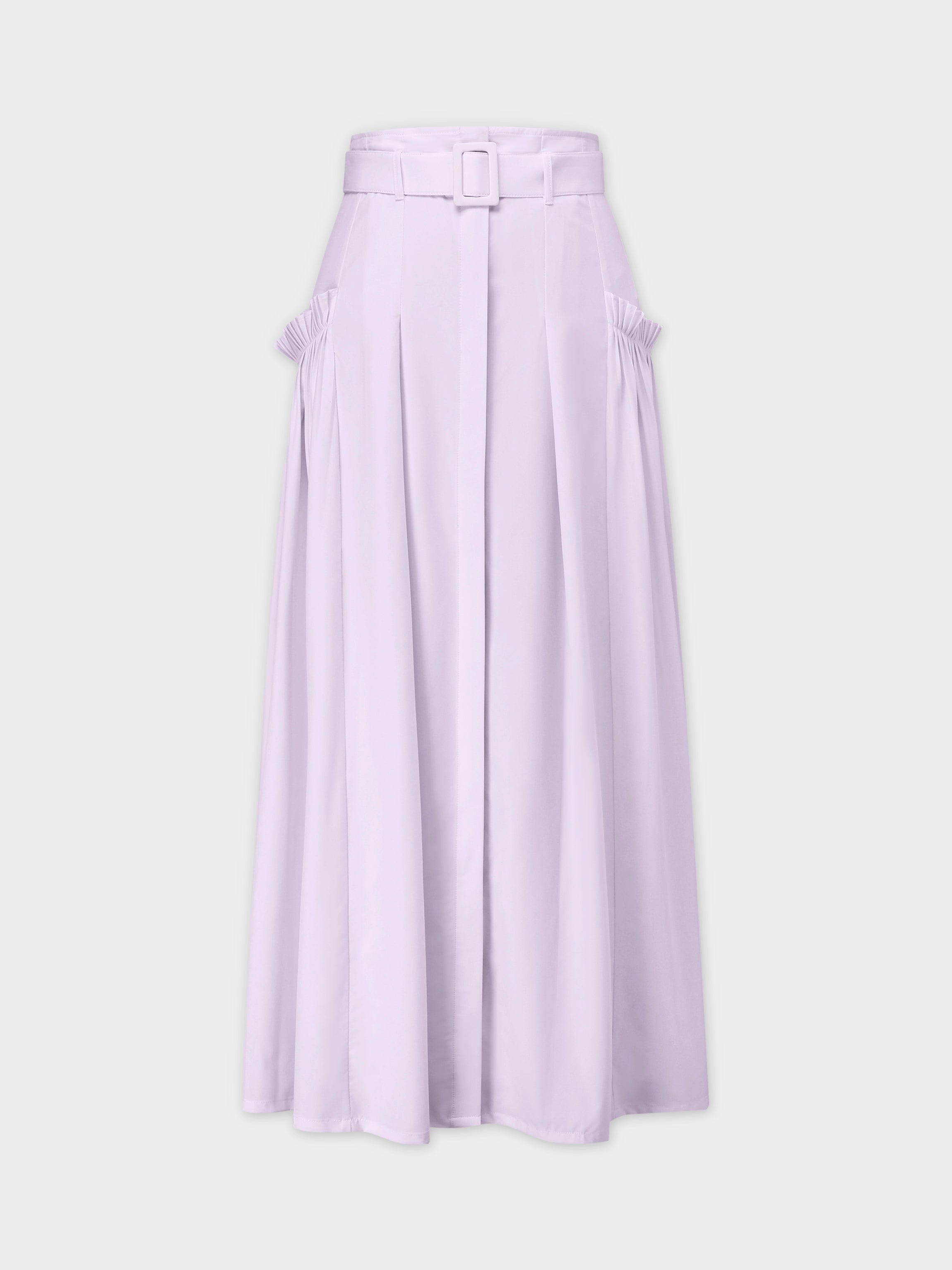 Pintuck Pocket Skirt-Lavender