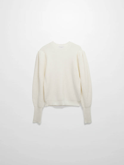 Puff Sleeve Sweater-Cream