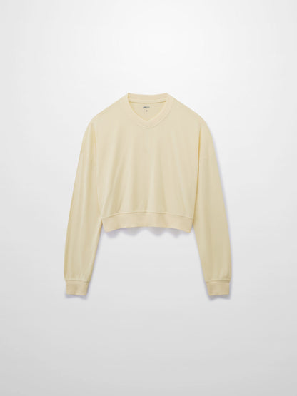 Cropped Tee-Ivory