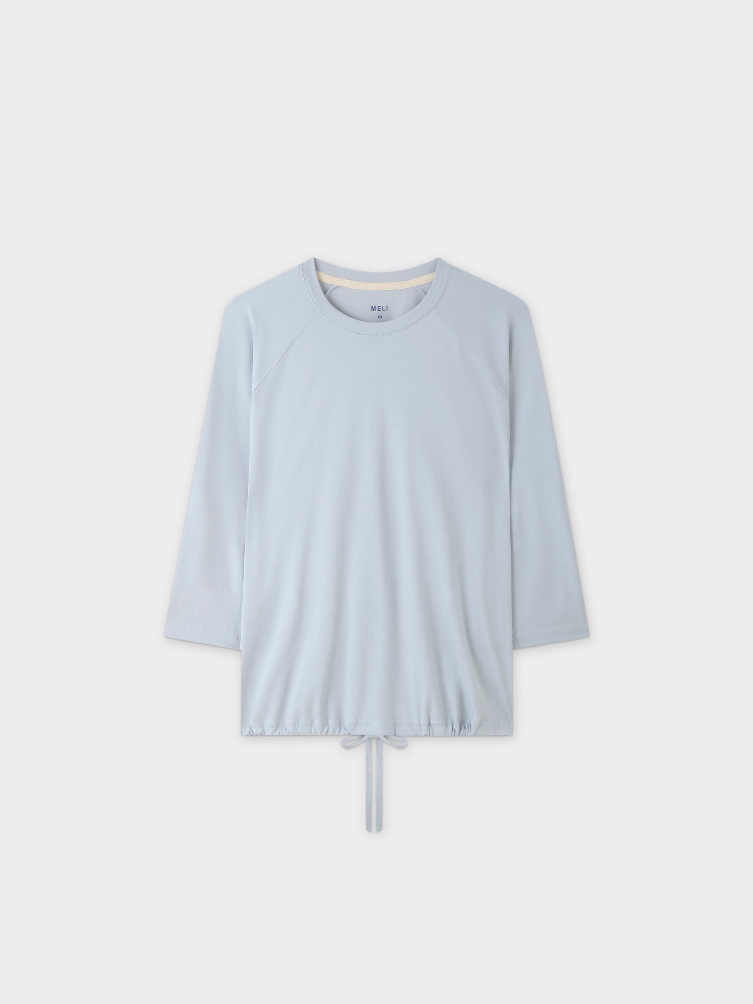 DRAWSTRING TEE-LIGHT BLUE