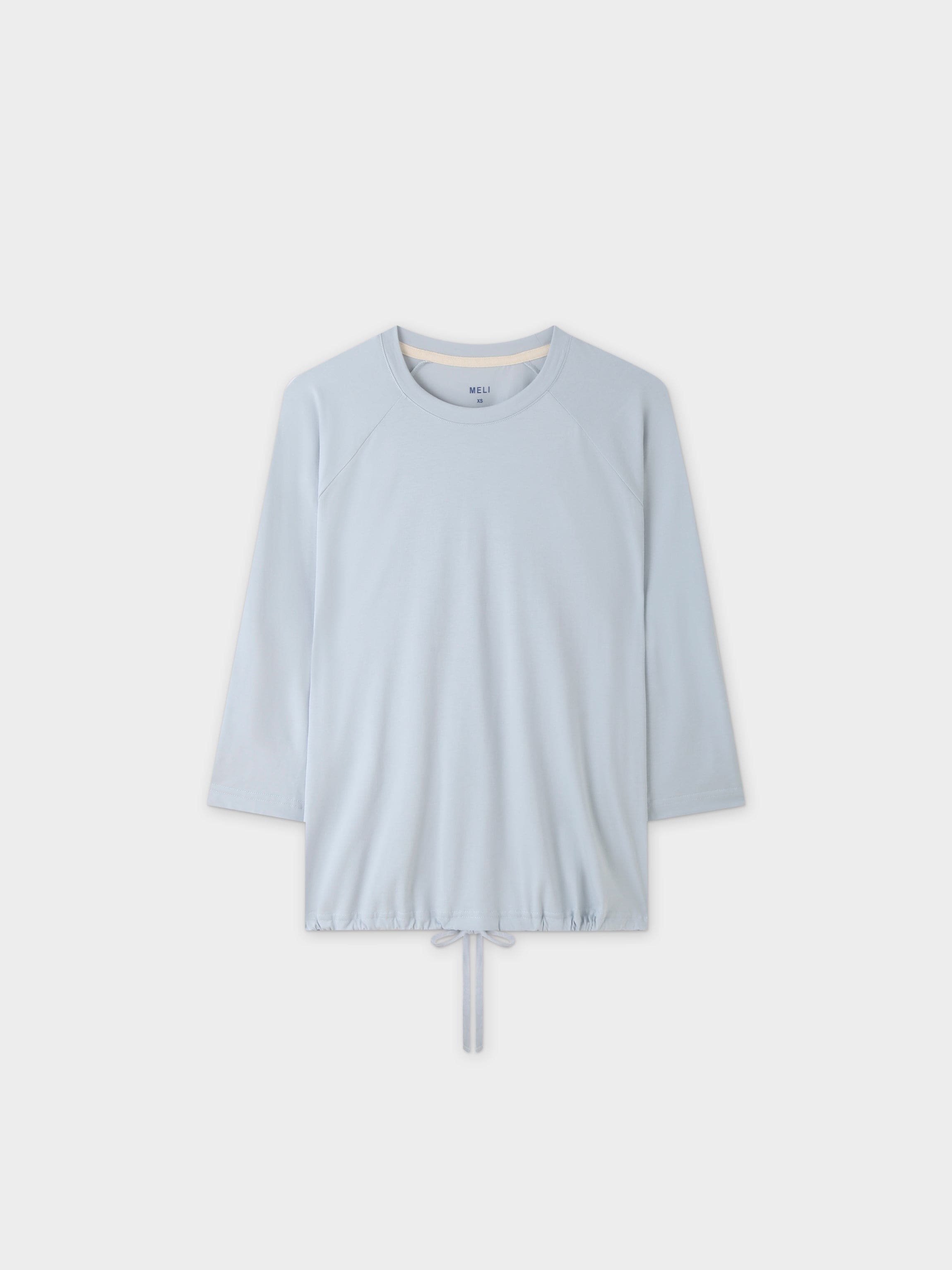 DRAWSTRING TEE-LIGHT BLUE