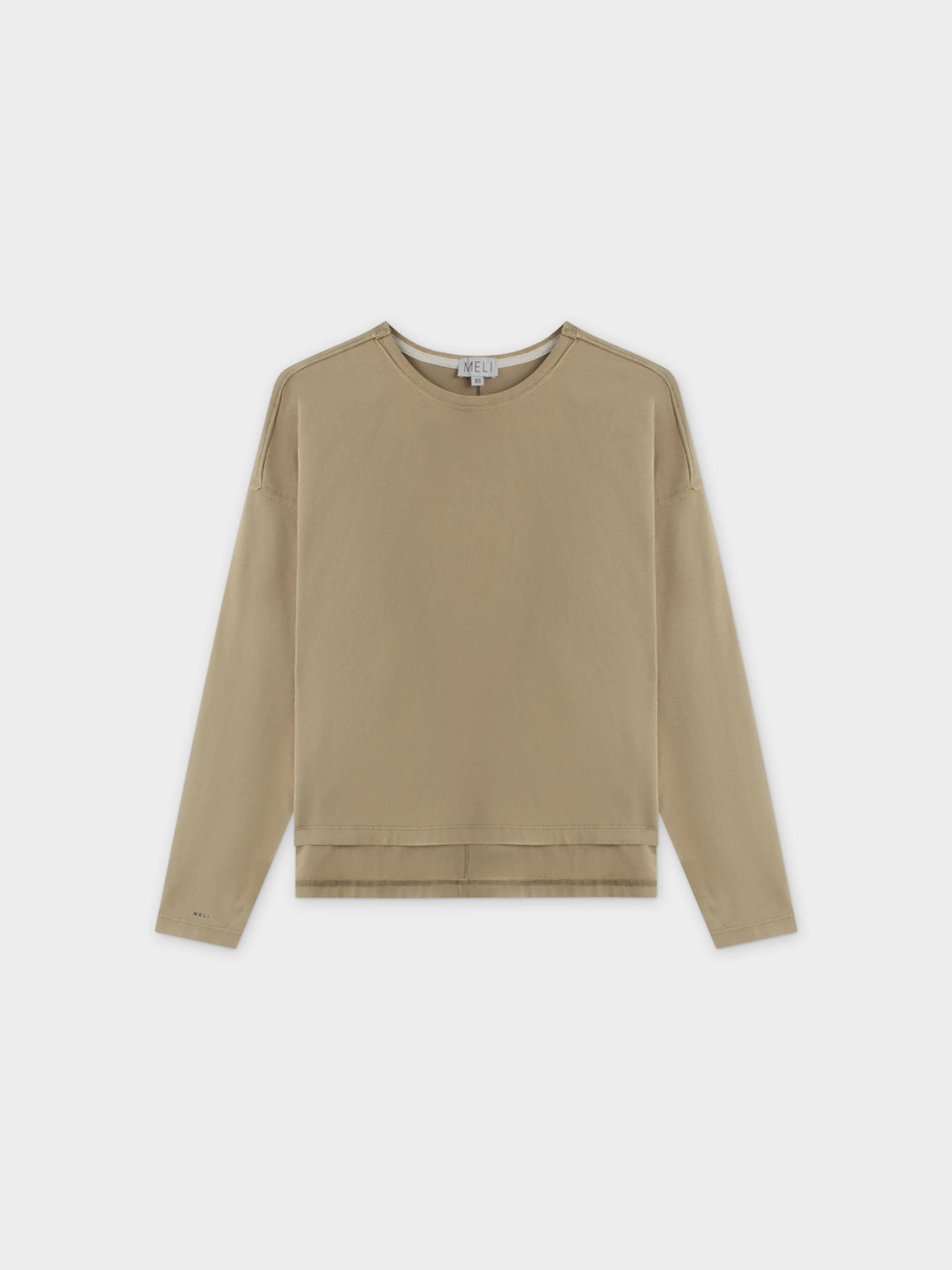 WASHED CROP TEE-OLIVE