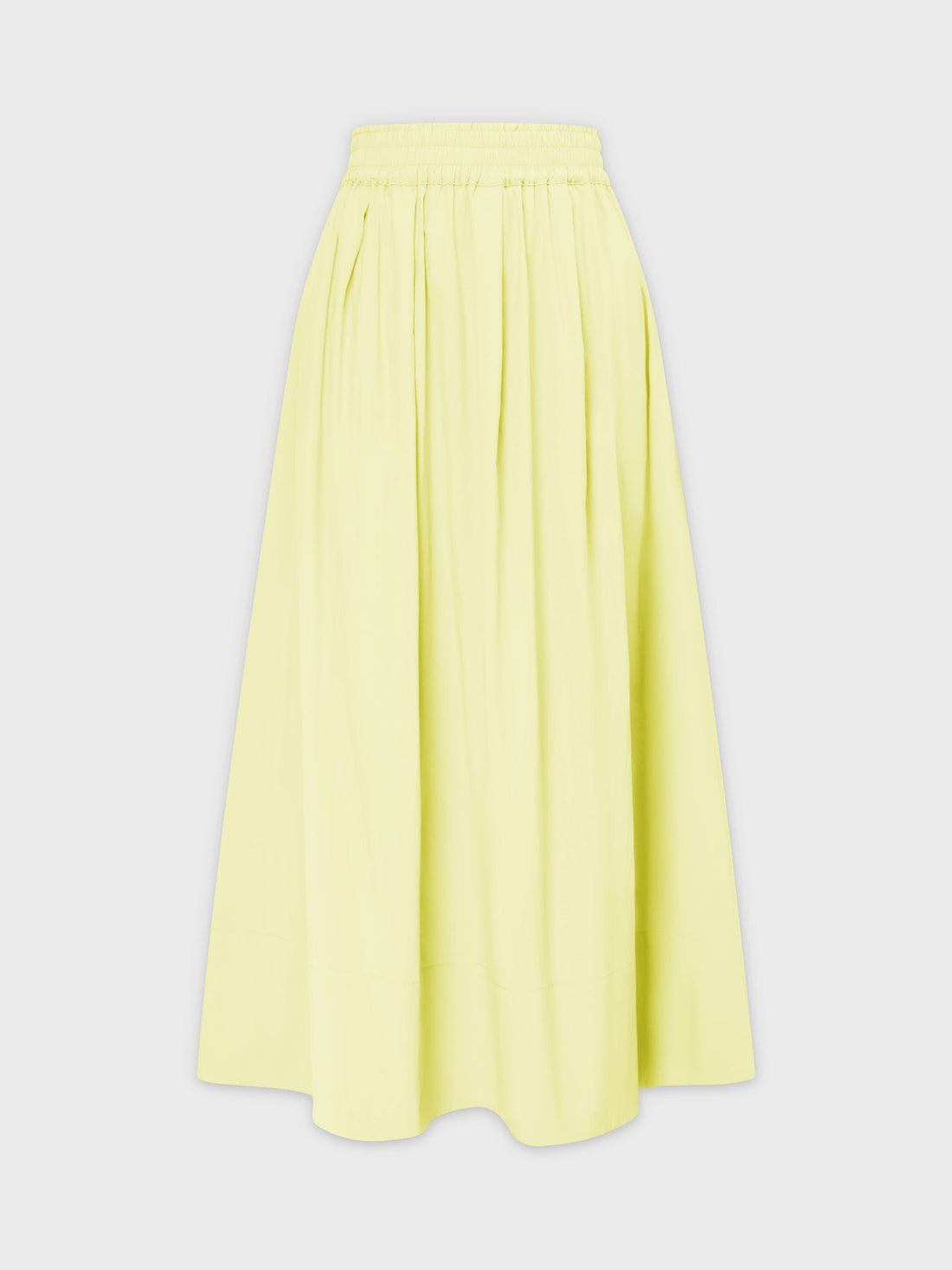 Gathered Waist Skirt-Lemon Sorbet